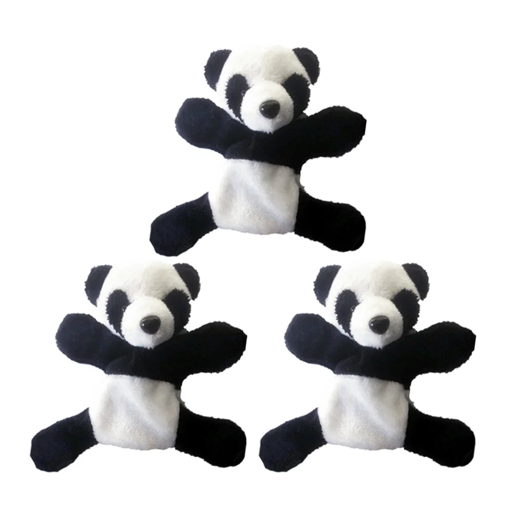 

3pcs Plush Panda Refrigerator Magnet Creative Fridge Magnetic Sticker Home Decor (Small) Fridge Magnets