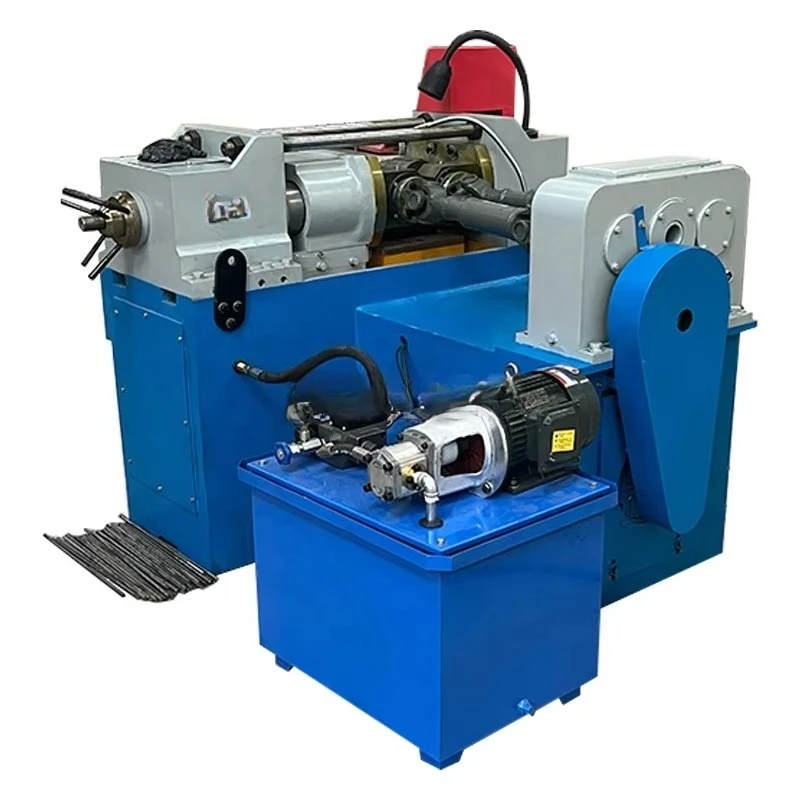 Automatic Rebar Thread Rolling Machine Steel Bar Threading Equipment 3 Phase 380V Industrial Construction Use
