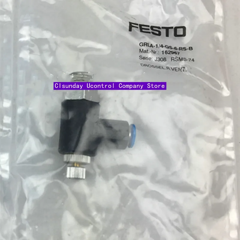 

New original FESTO Unilateral Slotting Valve GRLA-1/4-QS-6-RS-B 162967