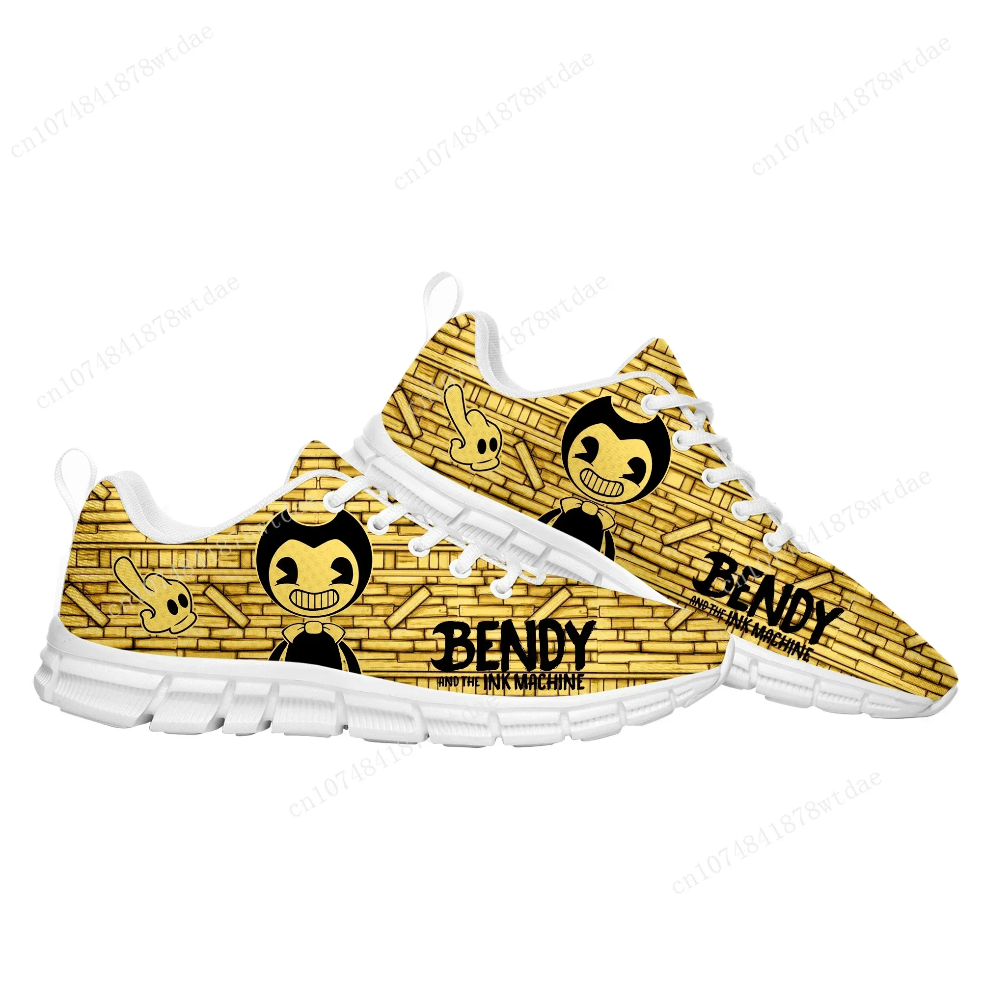 Anime Game I-Ink M-Machines Sports Shoes Mens Womens Teenager B-Bendy Sneakers High Quality Comics Sneaker Custom Shoe