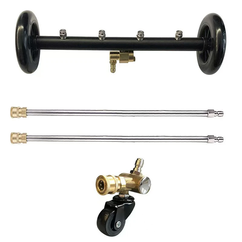 

Auto Tools for Body & Chassis Cleaning Pressure Undercarriage Washer & Water Broom Attachments Car Wash Fan Nozzle Cleaner Tool