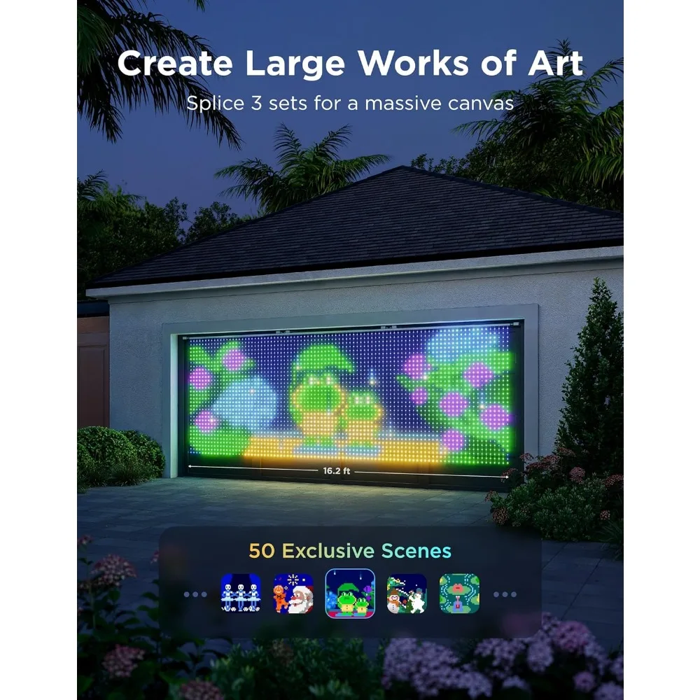 ستارة Lights Pro، ترقية 960 LEDs أضواء ستارة LED ذكية متغيرة الألوان مع AIGC