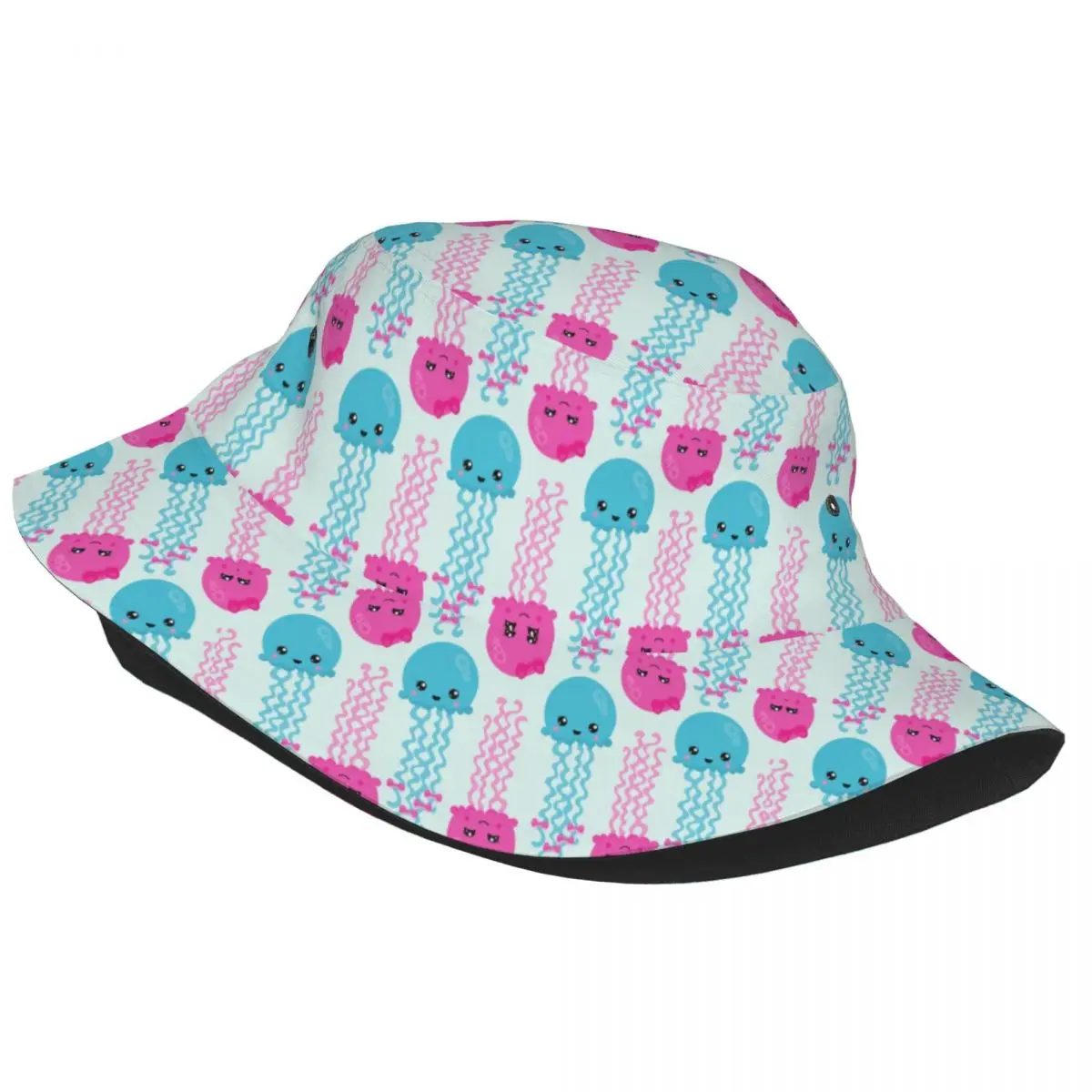 Jellyfish Sea Animals Unisex Bucket Hats for Women Men Printed Summer Beach Sun Fisherman Cap