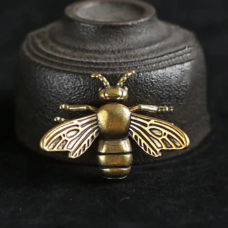 Brass Crafts Bee Ornament Office Model Ornament Home Study Ornament Small Creative Ornamentn Gifts
