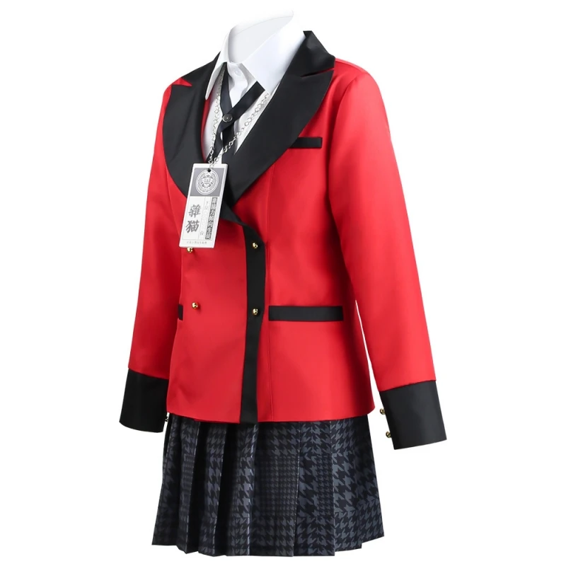 Anime Kakegurui Momobami Kirari Cosplay Costumes Compulsive Gambler Cos Uniform Schoolgirl School Suit Halloween Party Costume