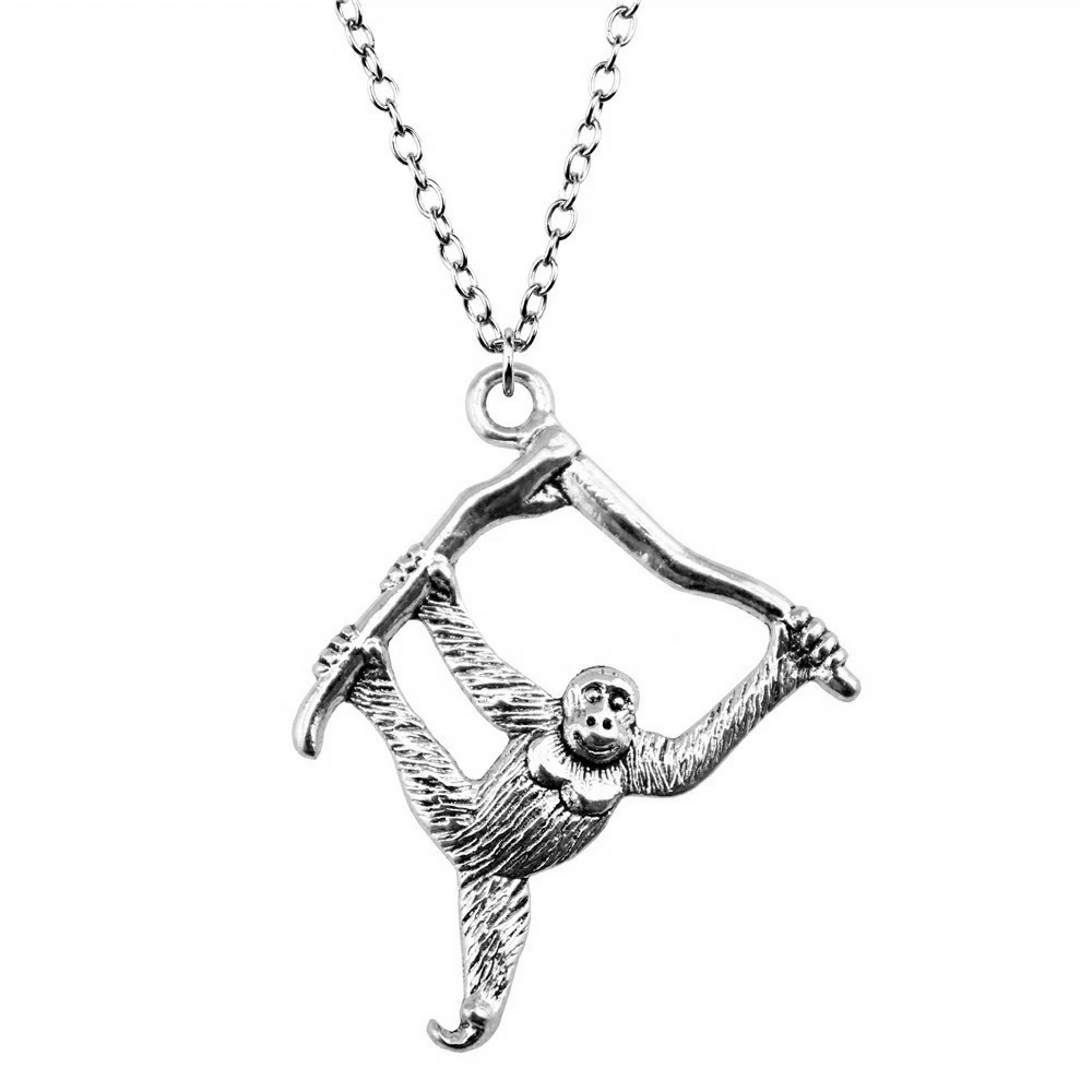 1pcs Orangutan Monkey Man Necklace Diy Accessories Jewelry Making Supplies Supplies Chain Length 70cm OR 45+4cm