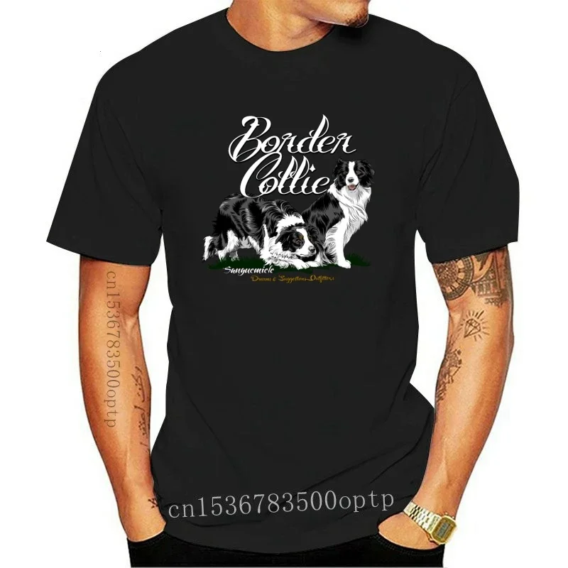 New 2021 Hot border collie funny T Shirt women camisa lady Interesting Cotton t-shirt camiseta masculina girl Tee femme shirt fe