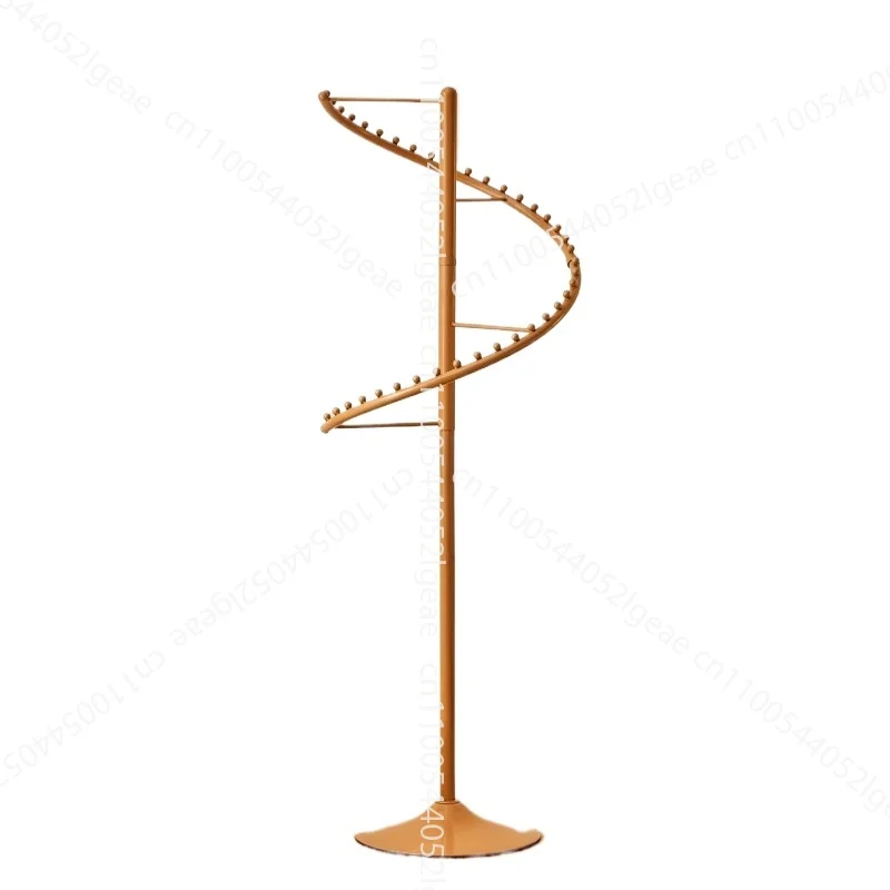 

Household Coat Rack Bedroom Floor Hanger Clothing Store Display Rack Multifunctional Rotary Storage