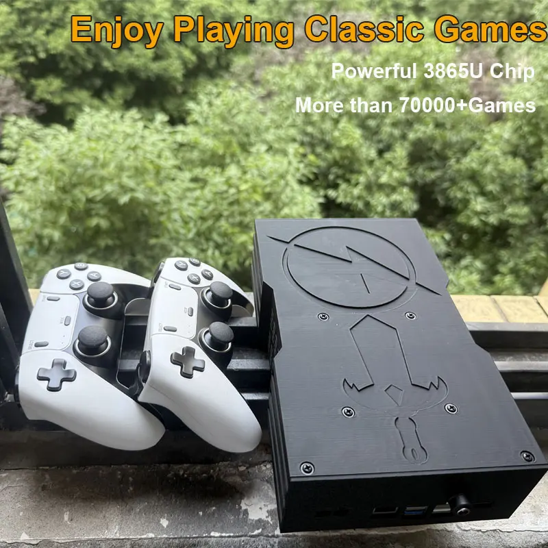 60+ محاكيات وحدة تحكم ألعاب فائقة x King 8G Ram 500G Gaming SSD Batocera 3865U 70000 + ألعاب لجهاز Wii PS2 XBOX PSP Switch N64