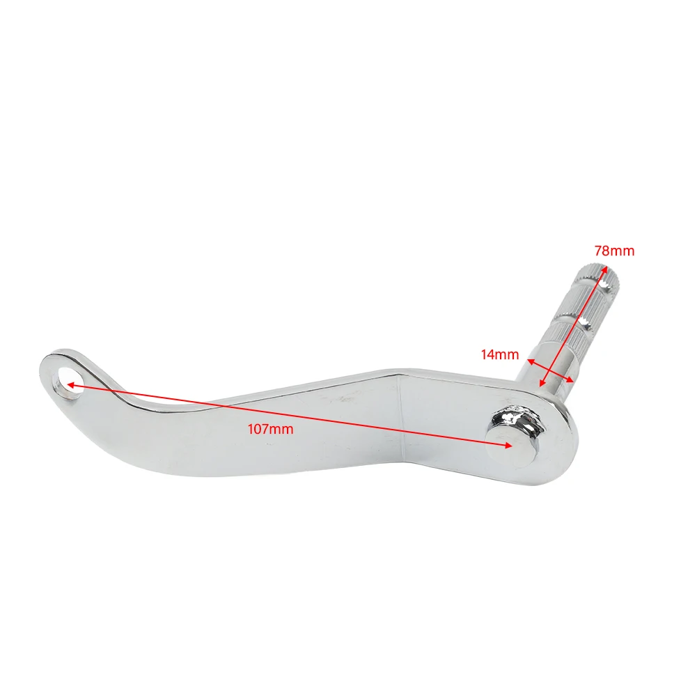 Chrome Motorcycle Gear Shifter Shift Rod Lever Arm Metal For Harley Davidson Softail Fat Boy FLSTF 1990-2006 FLSTN