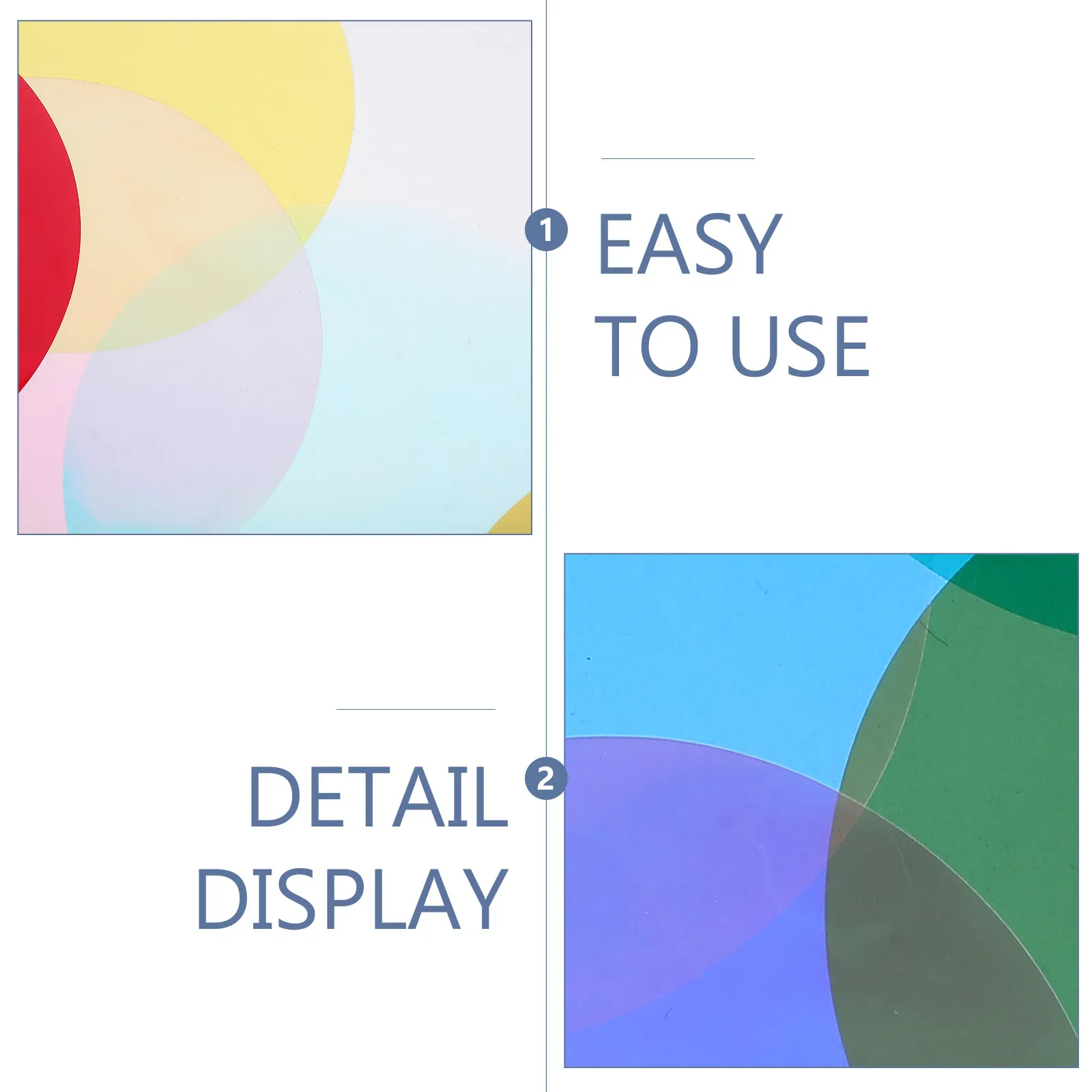 

8pcs Colored Light Gel Filters Self-Adhesive Warm Light Gel Filters For Light Spotlight Color Recessed Color Changing Film Sheet