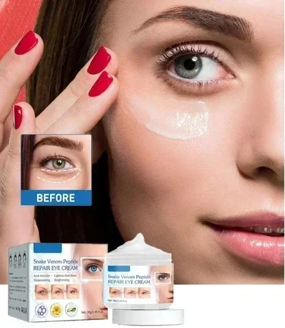 

Snake Venom Peptide Eye Cream Repairs Eye Bags Tightens Skin Reduces Puffiness,Diminishes Wrinkles,Formulated with Herbal