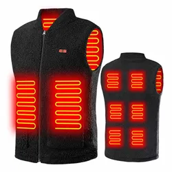 Men/Women winter Smart Heated vest Coat USB Electric Heating Fleece heating jacket Outdoor trekking Thermal Warm Jacket Heated