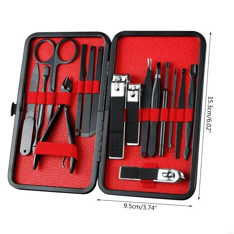 R3MF manicure set nagel clippers gereedschap set pedicure professionele set nagel manicure tool nagels reiskit cuticle remover
