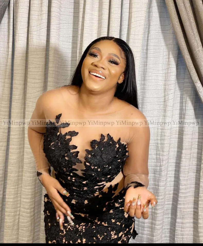 black birthday dress with sleeves Apres