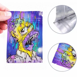 7.5X10cm 2g Thick Mylar Foil Closed Bags Waterproof Ziplock Plastic Storage Bag Baggie Pouches SAC
