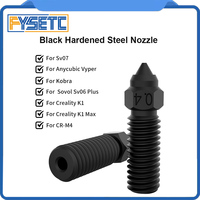 FYSETC Hardened Steel Nozzle High Speed 3d Printer Nozzle For Creality K1/ K1Max / Anycubic Vyper/Kobra / Sovol Sv06 Plus / Sv07