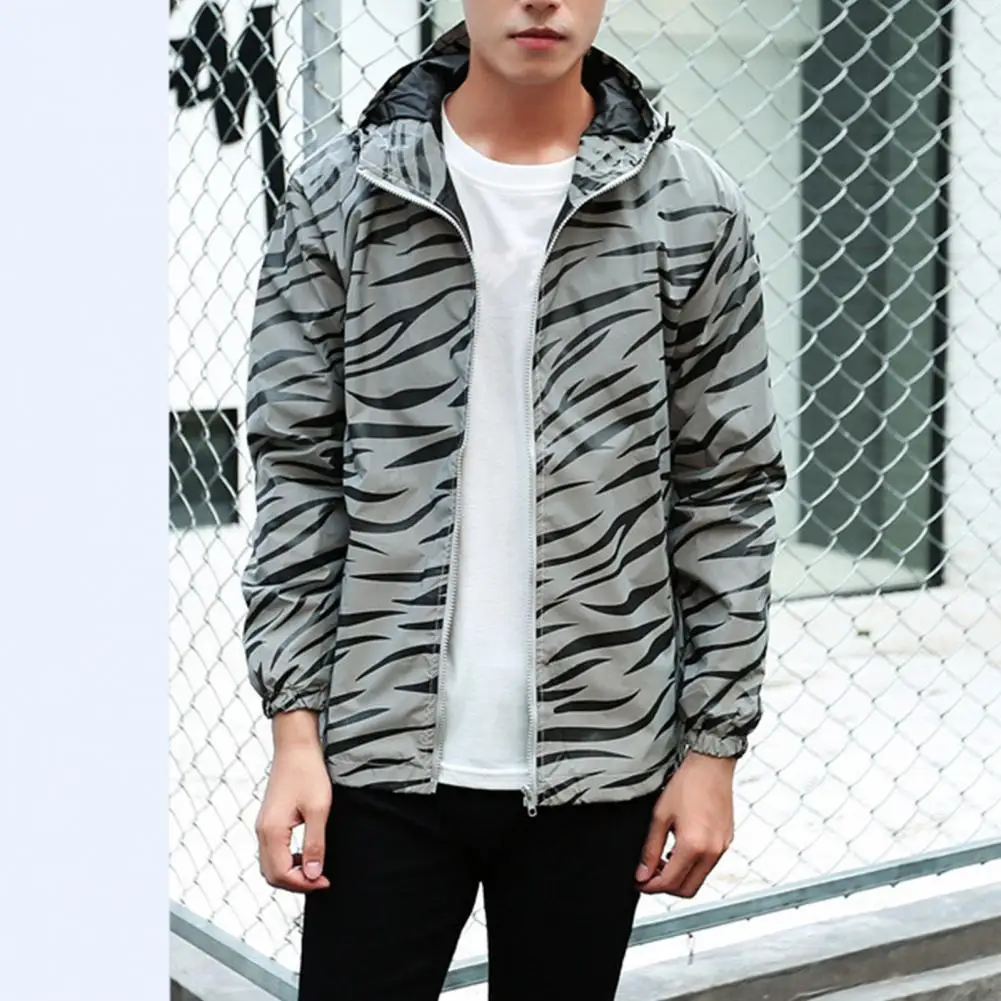 

Fashion Autumn Windbreaker Hooded Casual Windproof Fluorescent Jacket Coat Top Loose Coat for Daily Wear