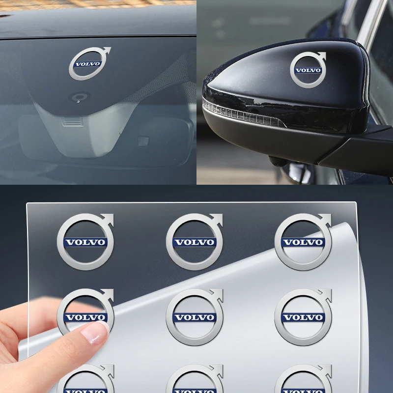 

1/2/5/10pcs Car Rearview Mirror Door Handle Decoration Sticker For Volvo Nissan Skoda Peugeot Citroen LEXUS Infiniti Dacia Tesla