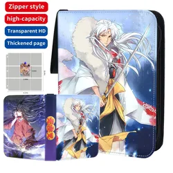 400Pcs/900Pcs Anime Inuyasha Card Binder Book Folder Double Side Pocket Zipper Game Trading Card Collectors Album Holder