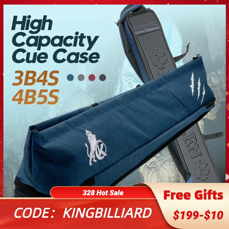 

KONLLEN Billiard Cue Case with 7/9 Holes 3x4 4x5 Soft Bag Oxford Canvas Billiard Cue Cover Storage Carry for Pool Cue case