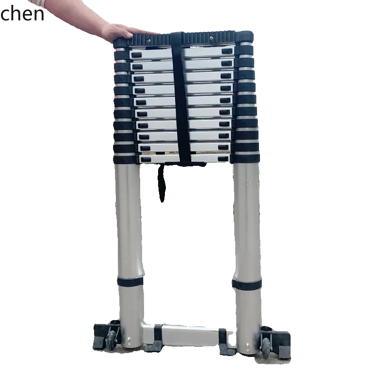 X4-14  export aluminum alloy thickened straight ladder portable single-sided telescopic ladder engineering elevator