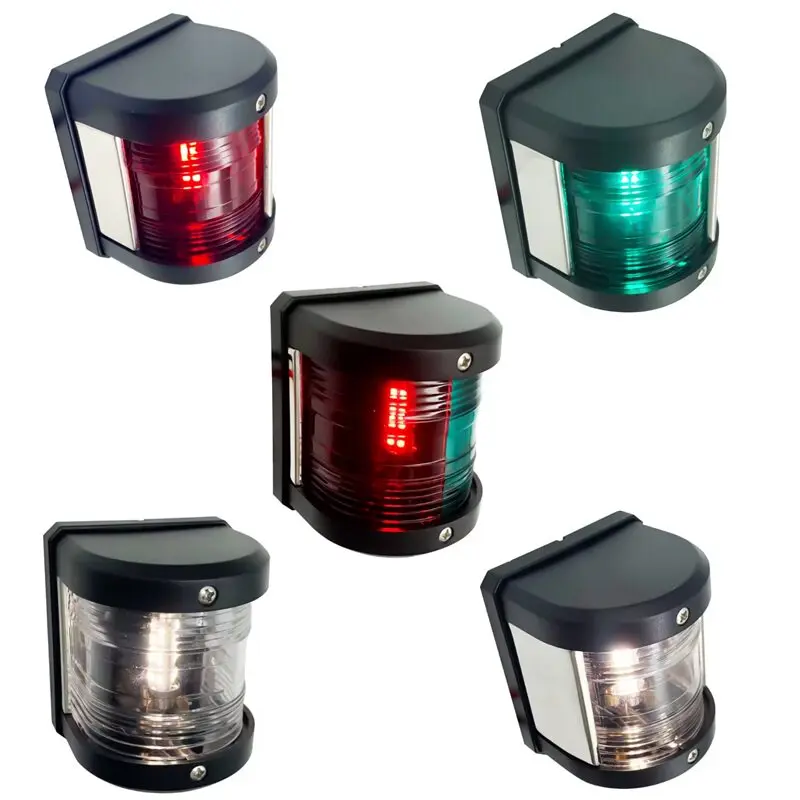 Yacht Left and Right Side Lights, Yacht Ship, Sailing Signal Lights, Mast Lights, White, Tail Headlights