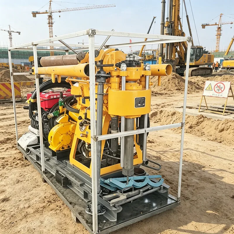 Customized Hydraulic Core Drilling Rig Full Hydraulic Core Exploration Drilling Rig 100m-500m For Geological Work