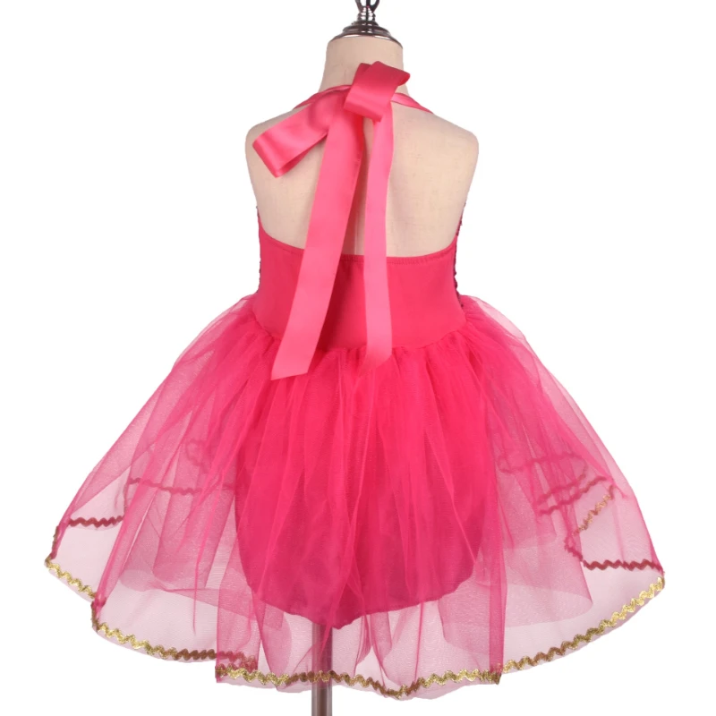 Glitter Mesh Doll Character Layered Princess Dress Toddler Shimmer Puffy Skirt Outfit for Trick or Treat Holiday Portrait Wear