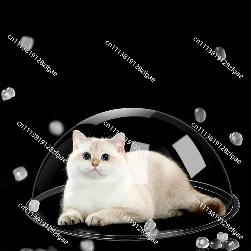 Space Capsule Cat's Nest Clear Diy Material Transparent Cat Climbing Acrylic Dome Cover Dust Cats House Pet Supplies Products