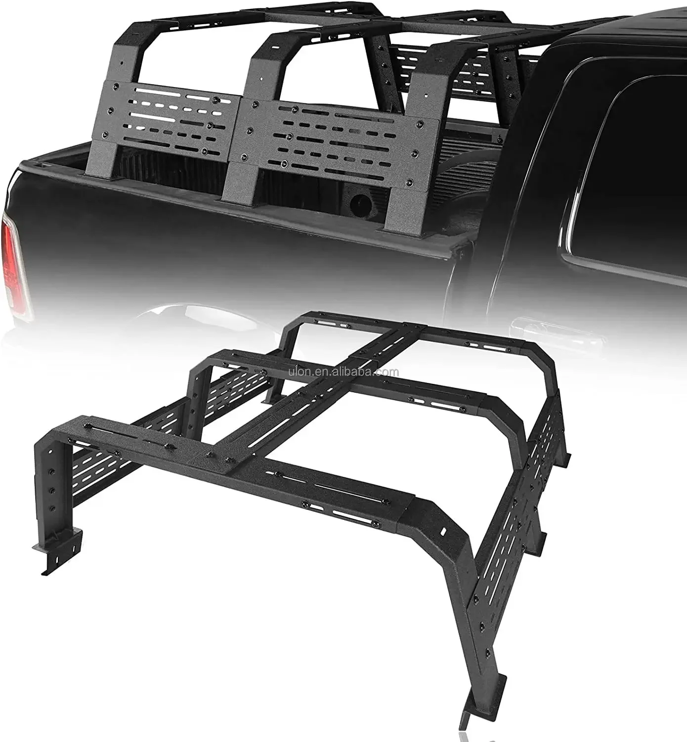 Overland Bed Rack for Full-Size Truck Without Bed Rail fit Ford F-150 Raptor Dodge Ram 1500 Chevy Silverado 1500 GMC Sierra 1500