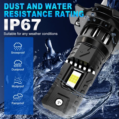 Imagen 2 del producto Faro LED H7 H11 30000LM 70W H4 9005 HB3 9006 HB4 bombilla de faro de coche Canbus 6500K blanco H8 H9 faros antiniebla para coche