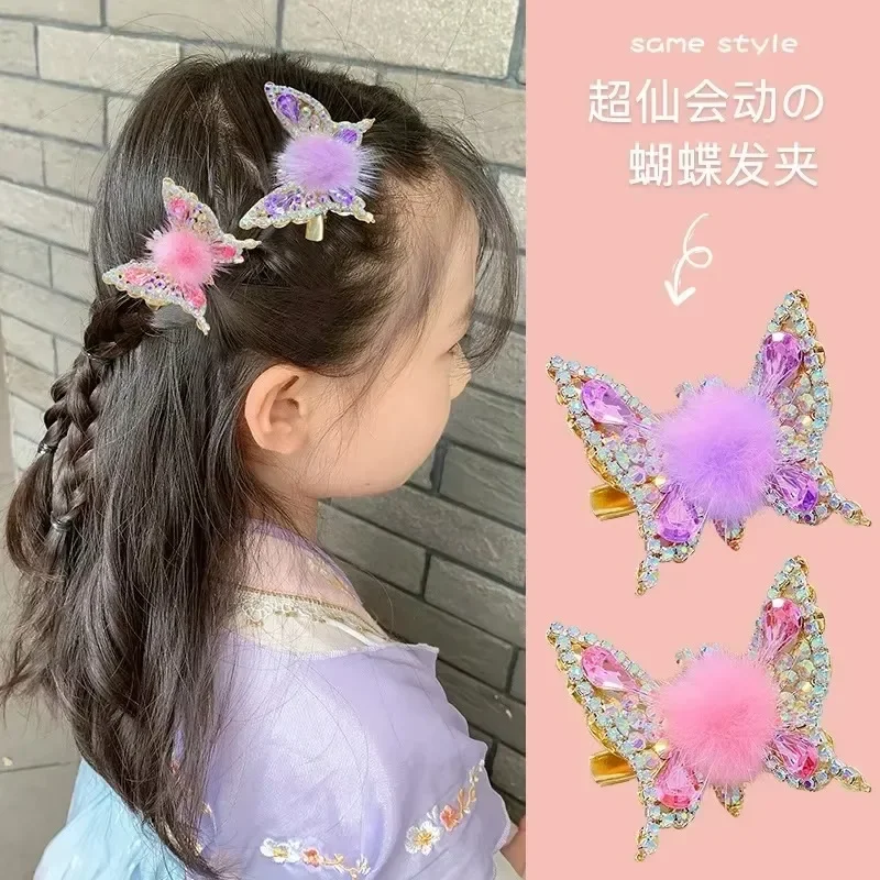 Hair Accessories for Girls Butterfly Kids Bows Haar Clip Pins Pince Cheveux Cute Bands Star Barette Cheveux Fille Korean
