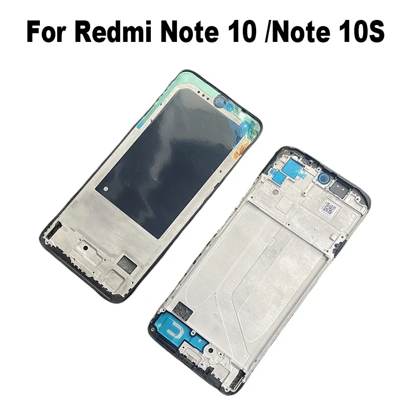 For Xiaomi Redmi Note 10S / Note 10 Pro MAX 10A 10C 10T Prime Front LCD Housing Bezel Middle Frame Chassis 2021 2022 4G 5G