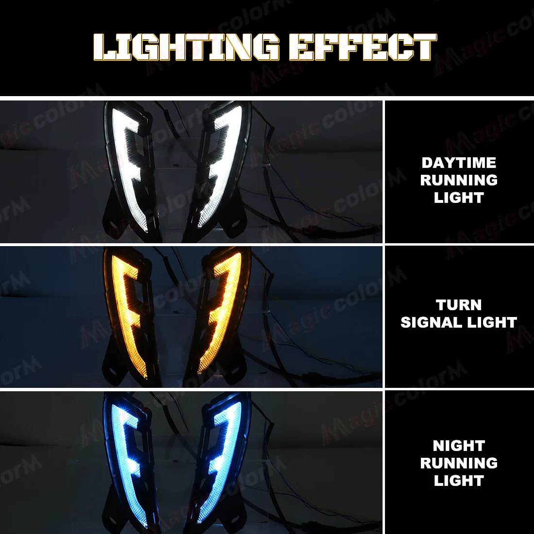 LED DRL For Toyota Land Cruiser Prado 250 LC250 2024 2025 Daytime Running Lights Turn Signal Lamps White Yellow Blue Daylights