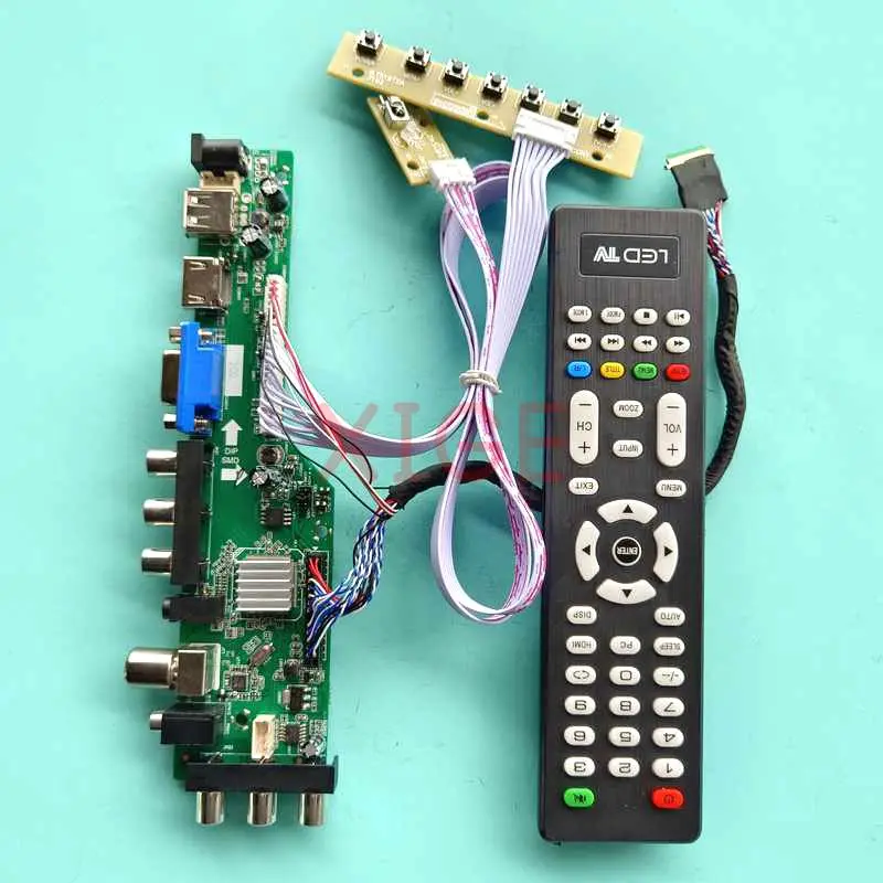 

Controller Driver Board For HSD101PWW1-A00/B00/G00/G10 DIY Kit DVB-T/C USB/DHMI/VGA/AV Laptop Screen LVDS 40 Pin 10.1" 1280x800