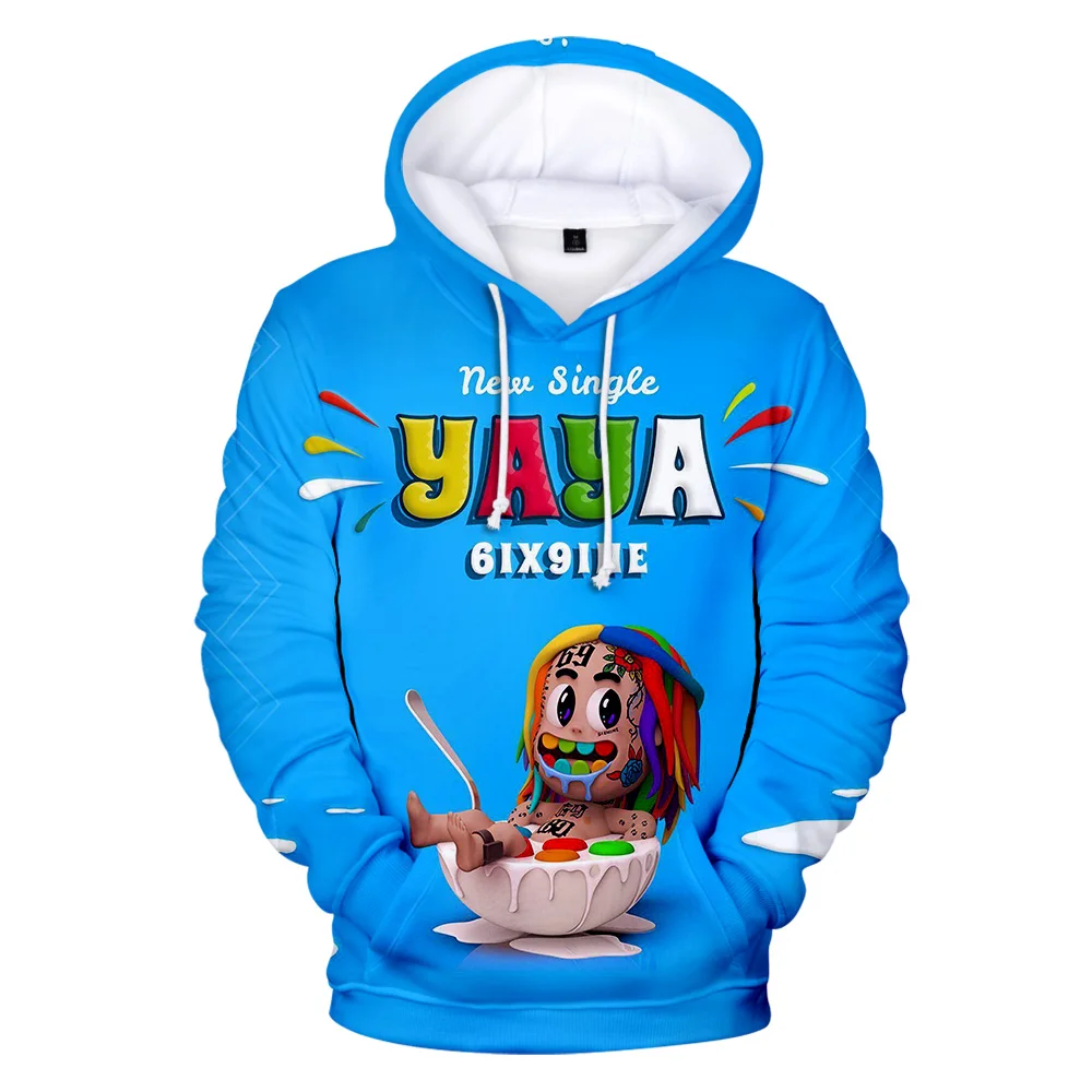 Rapper 6ix9ine Hoodies 3D Long Sleeve Sweatshirt Men's Hoodie For Women Hip Hop Style Unisex Casual Tekashi69 GOOBA Clothes