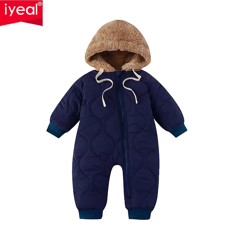 

IYEAL Baby Jumpsuit Winter New Children's Thick Warm Romper Baby Boys And Girls Warm Fleece Outdoor Clothes