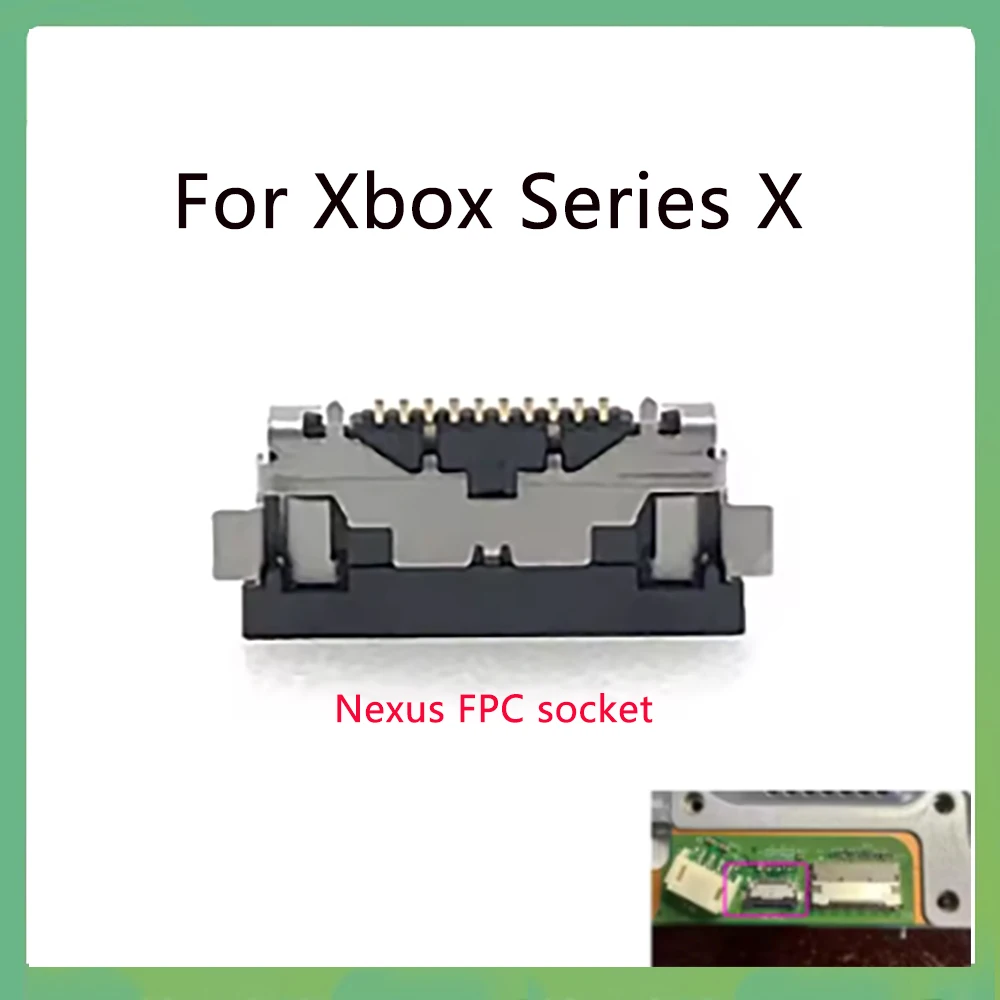 

2Pcs For XBOX Series X Socket Nexus FPC Connector Replacement Host Console Power Eject Ribbon Interface Port Repair Part