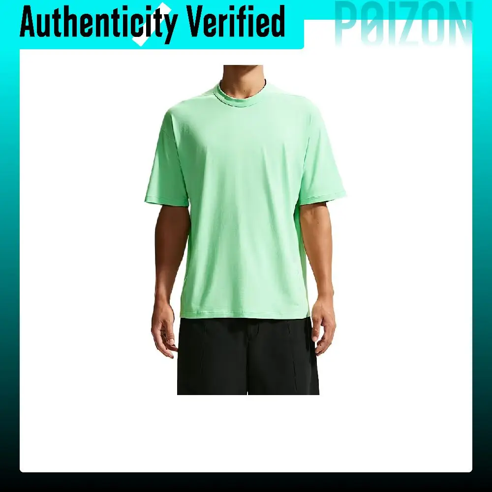 Nike Dri-Fit Quick-Dry T-Shirts Men's Cucumber Green/Sail White/Phantom Multicolor Green Crew Neck Moderate IQ8274-351