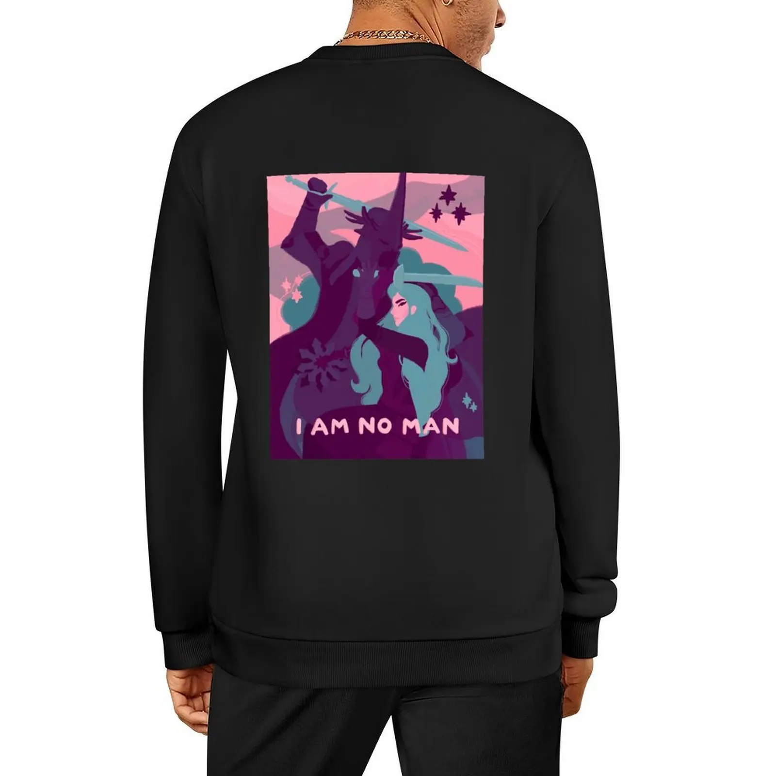 

I Am No Man! Eowyn Fanart Pullover autumn jacket men anime clothes autumn clothes anime clothing sweatshirt for men