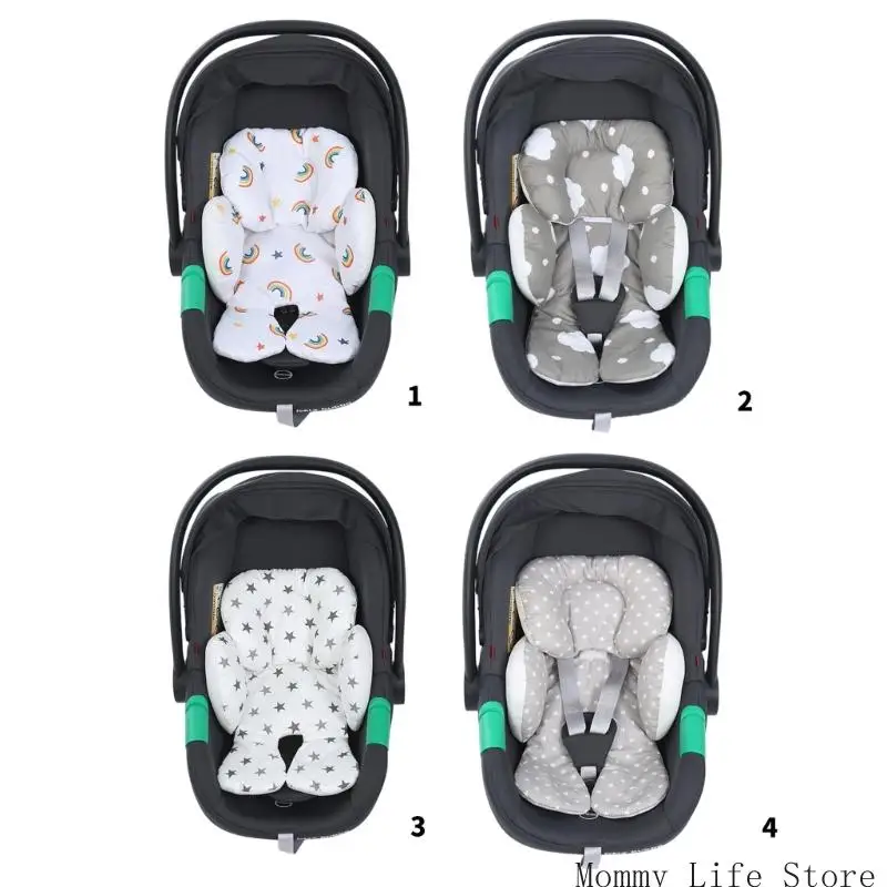 

Обратимое детское автокресло вставьте мягкую дышащую детскую подушку для автомобильного сиденья с подголовником для качающихся