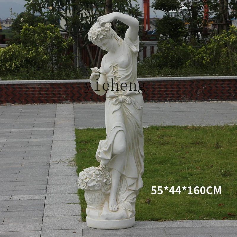 

ZK Garden Landscape Garden Courtyard Figure Sculpture Hotel Decoration Outdoor Angel Statue