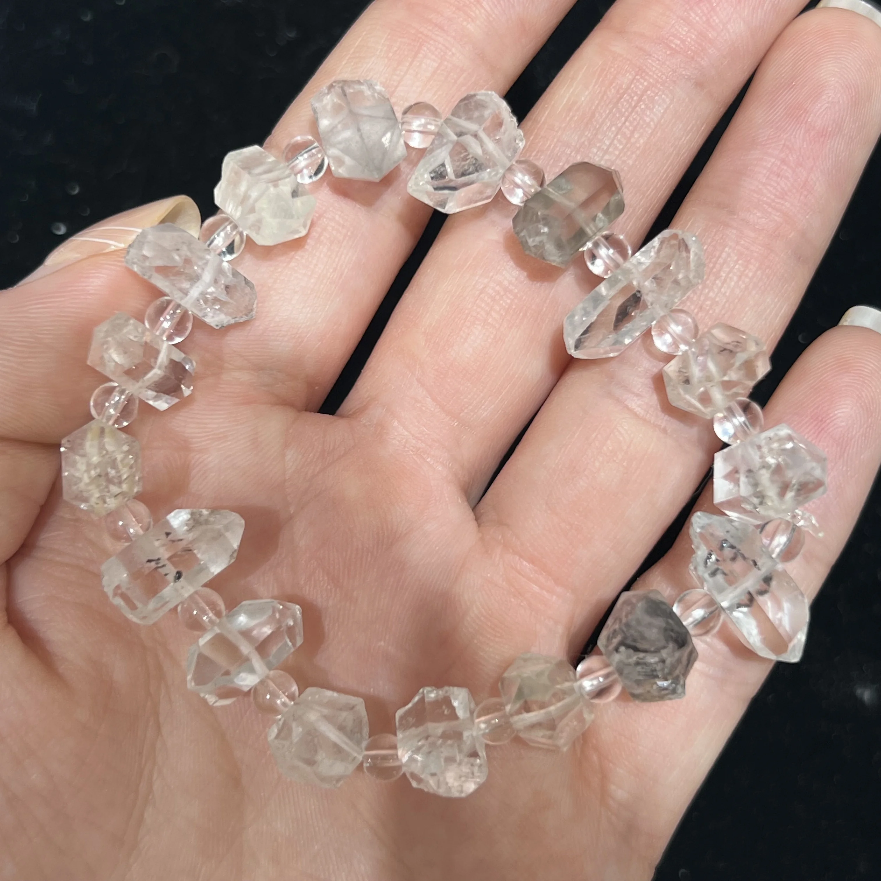 Natural AAA++++ Herkimer Diamond Energy Quartz Gem Stone Beads For Jewelry Making DIY Desig