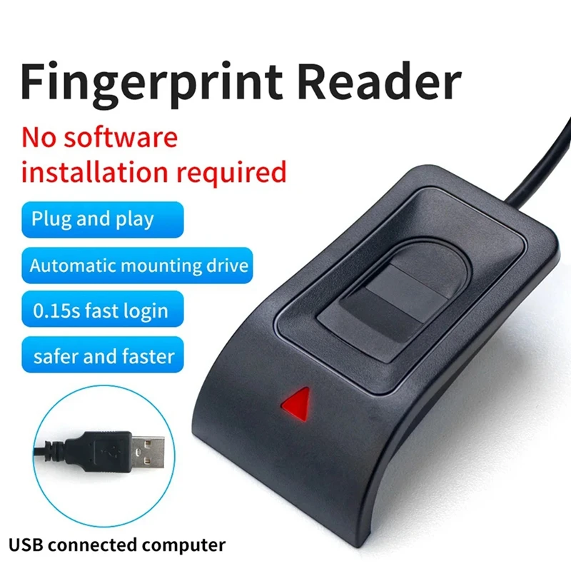 Biometric Fingerprint USB Reader For Win10/11 - Secure Login With Hello Biometrics