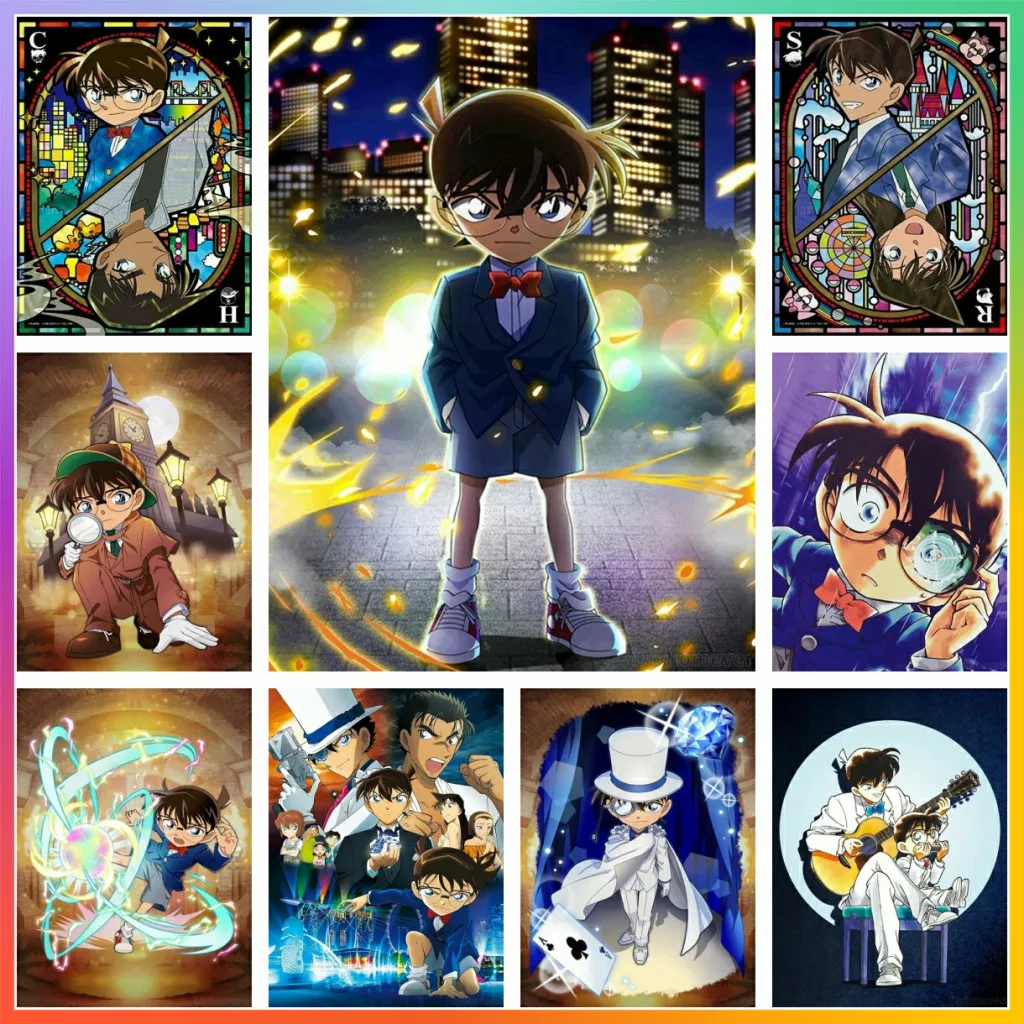 Detektiv Conan Anime Diamant Malerei Stich Kit Mosaik Stickerei Home Decor 5D DIY Kunst Kreation Kreuz Leinwand Hängen Erwachsene