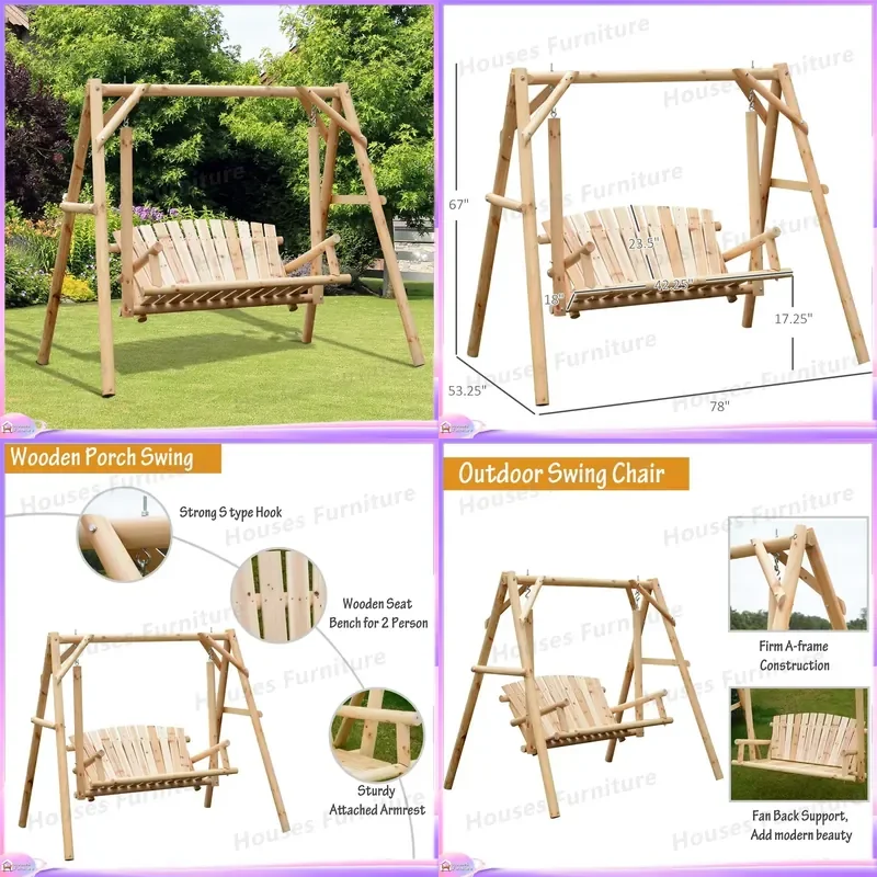 Outdoor Garden Swing Chair Hammock Hanging Patio Balcony Portable Backless Seat Home Yard Relaxing Furniture Bed Camping