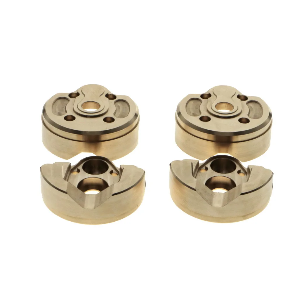 2Pcs Brass Portal Steering Knuckle Cup Housing for 1:10 RC Crawler Axial SCX10 III AXI03007 Axial Capra 1.9 UTB  AXI232006