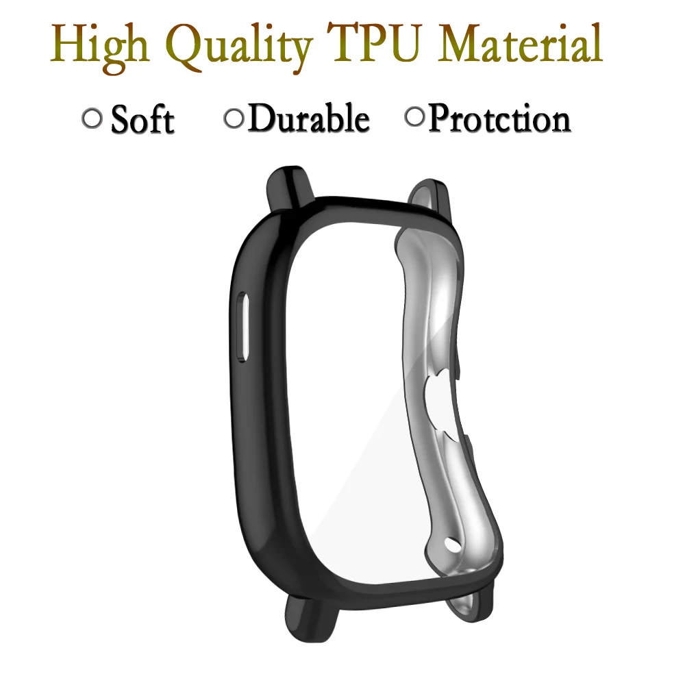 Мягкие часы из ТПУ, полная защита экрана для Huami Amazfit GTS 2/ GTS 2E, противоударные аксессуары для умных часов