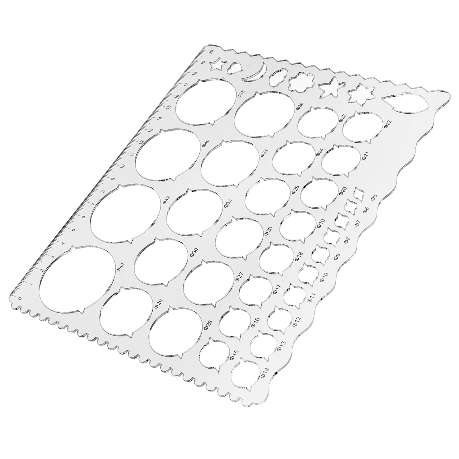 Reusable Plastic Ruler Circle Template Board Mold Lightweight Diy Tool For 3D Paper Crafts Accessories Quilling